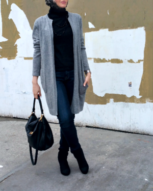 Turtlenecks & Knee Length Cardigans